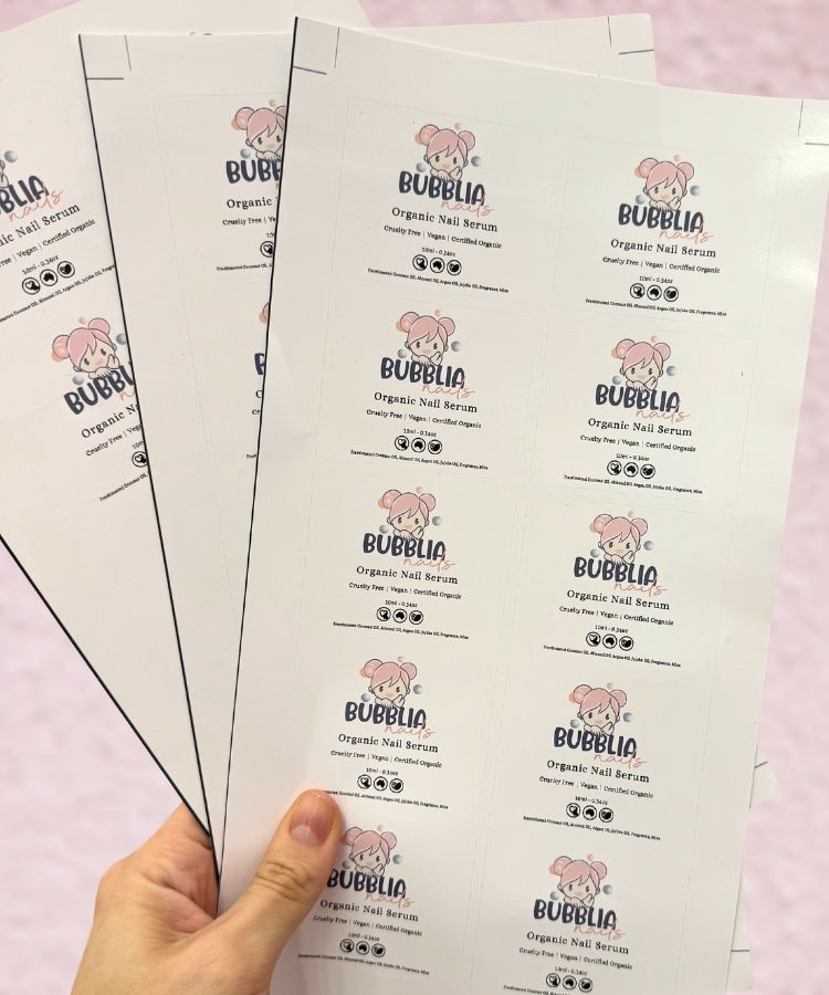 Customer nail label