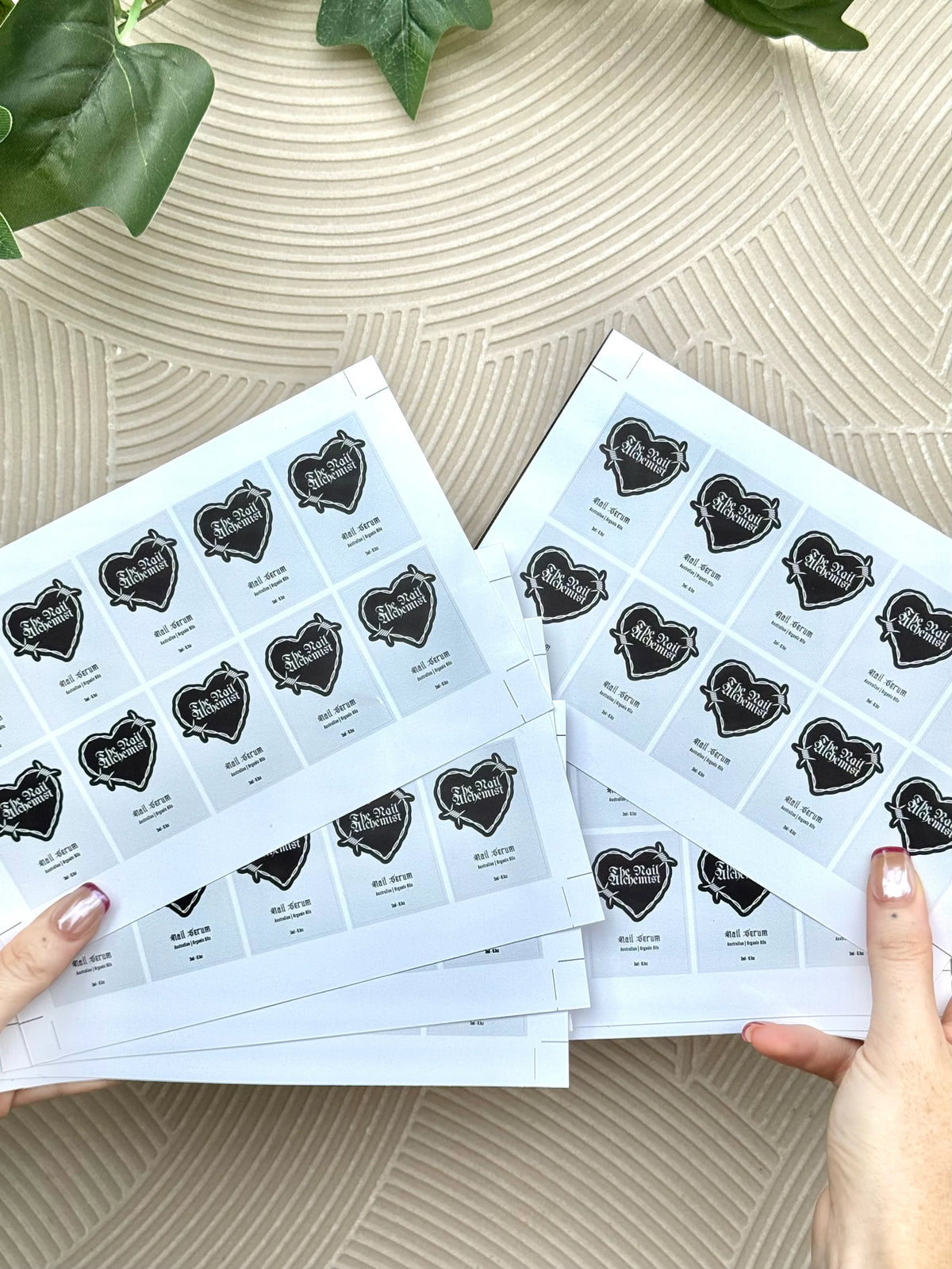 Customer nail label