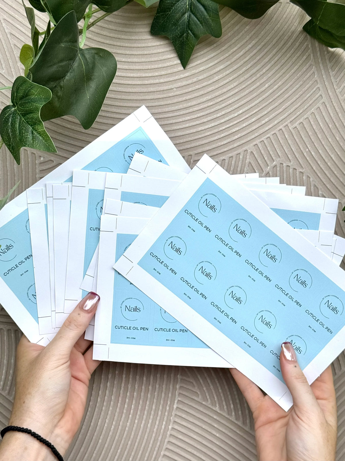 Customer nail label