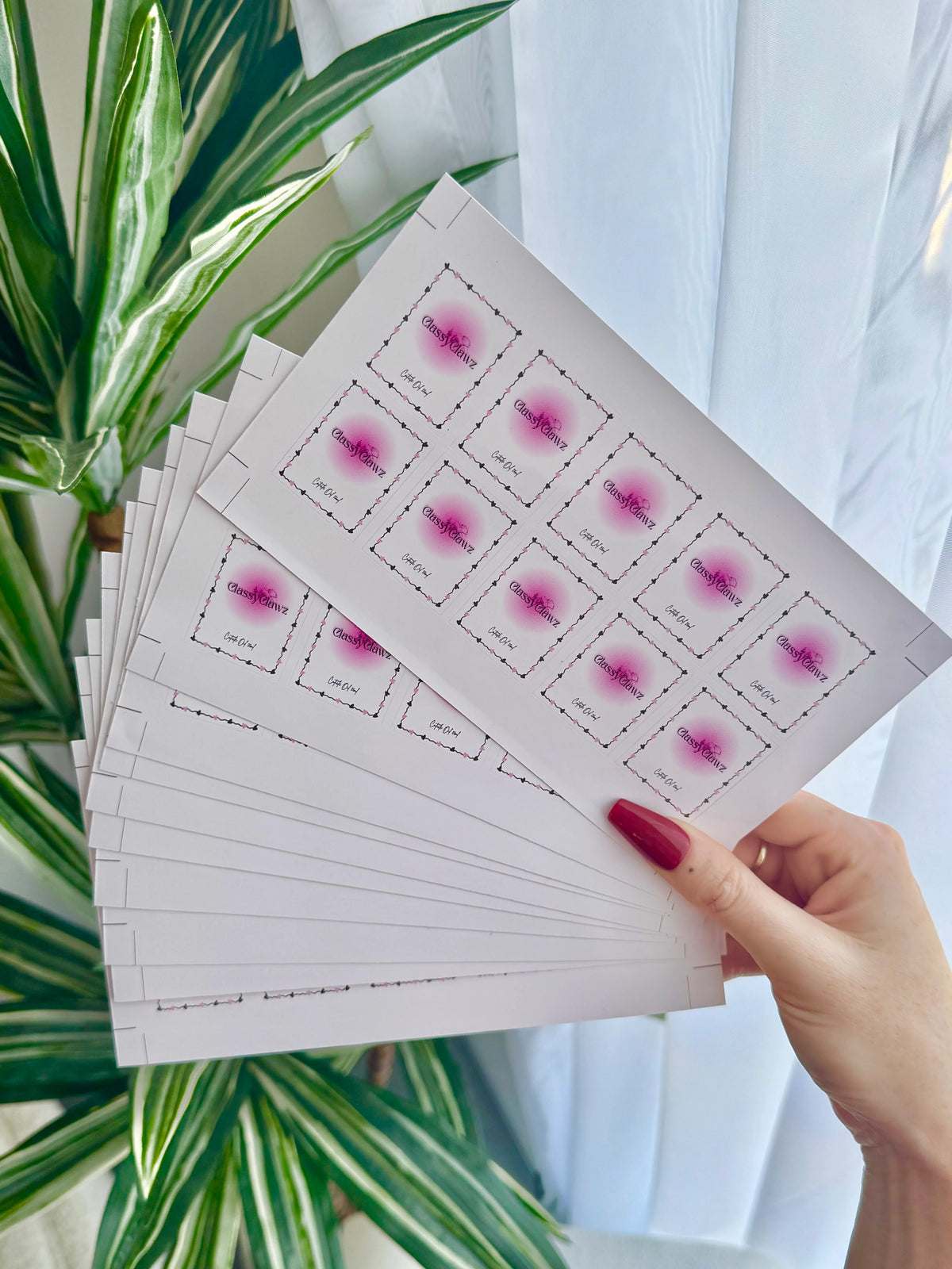 Customer nail label