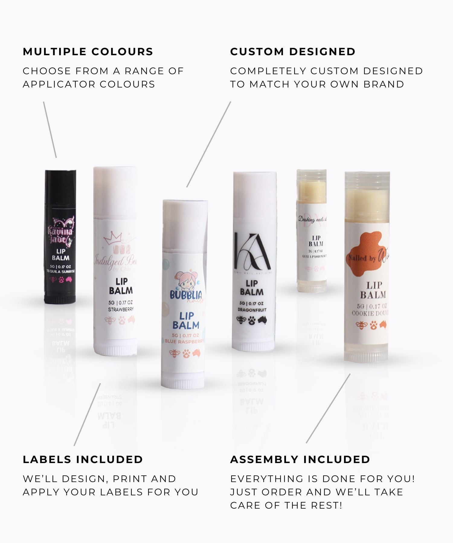 Lip Balm 5g - Various Flavours