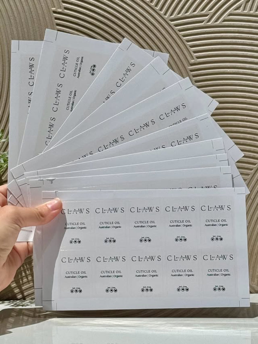 Customer nail label