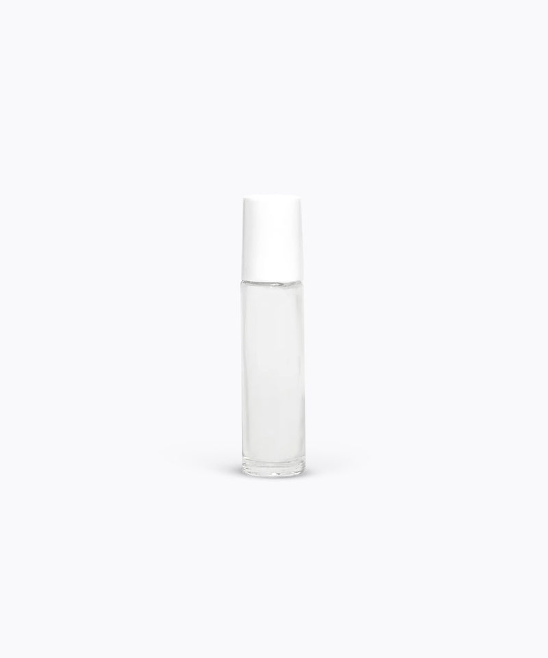 10ml Glass Roller Bottle - White Lid