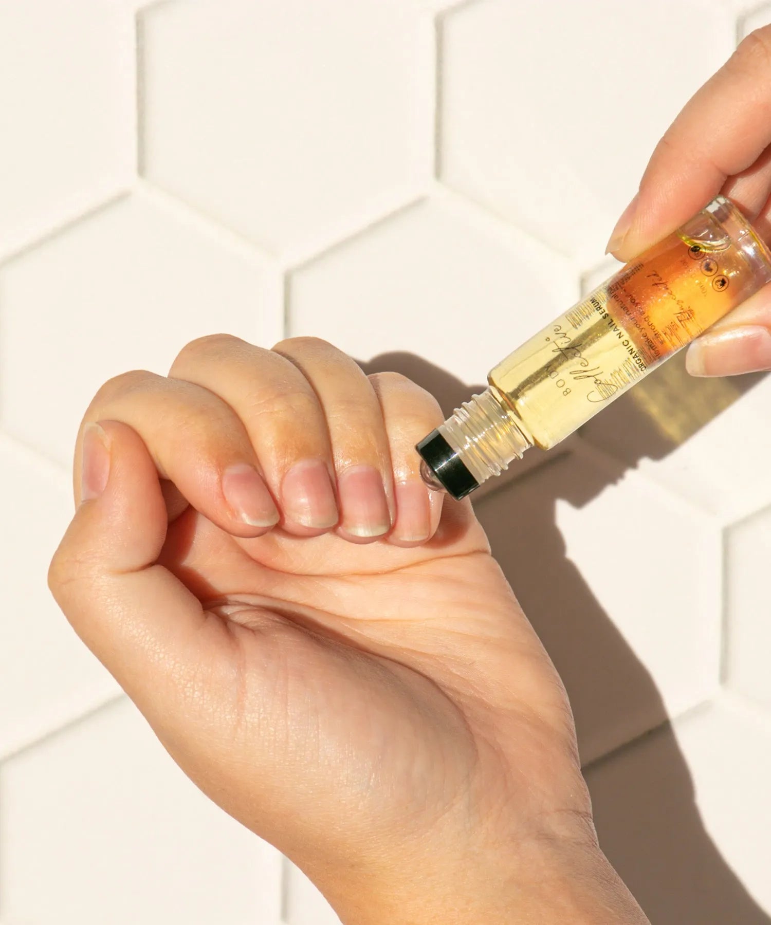 10ml Glass Roller Bottle - White Lid